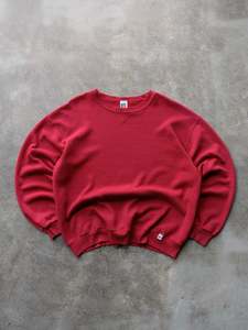 Earth Tones: Vintage Red Russell Athletic Sweatshirt (L)