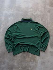 Earth Tones: Vintage 90s Green Nautica Turtle Neck Long Sleeve (XL)