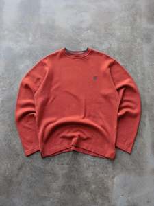 Earth Tones: Vintage 90s Orange Timberland Sweatshirt (L)