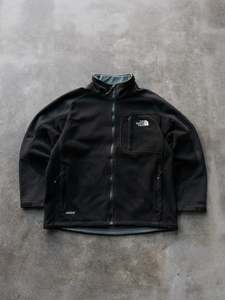Vintage Black The North Face Fleece Jacket (XL)