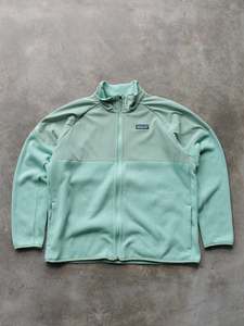 Vintage Green Patagonia Girls Who Code Fleece Jacket (Women's XL)