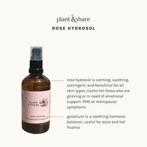 Products: Rose & Geranium Face Mist - Plant and Share