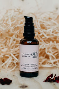 Products: Rosehip & Jojoba organic face oil - rejuvenation for all skin types
