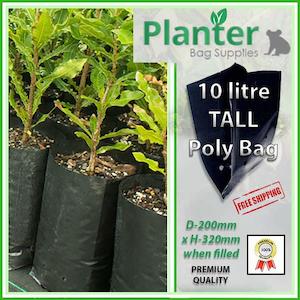 10 litre TALL Polyethylene Plant Growbags