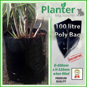 Products: 100 litre Polyethylene Plant Growbags
