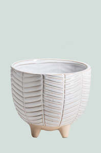Ceramic Pots Pick Up Only: Herringbone Ceramic Bowl