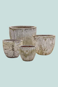 Lava Egg Pots - 4 Sizes - 3 Colours - Heavy Glazed Earthenware Planter Range