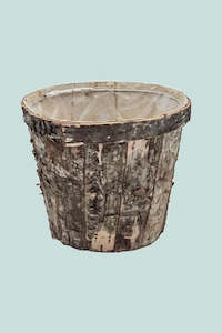 Baskets Natural Planters: Birch Bark 20cm Planter - Fits Medium Plants