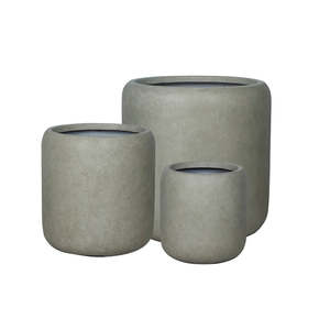 Pots Planters: Milano - Urban - Cylinder Pot - 3 Sizes - 3 Colours