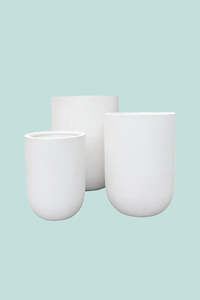 Pots Planters: Oreti Tall U Planter Range - 3 Colours - 3 Sizes