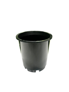 Nursery Pots Saucers: Black Nursery Pot 7cm (170ml)