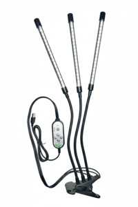 Grow Lights: Triple Head USB Clip-On Grow Light