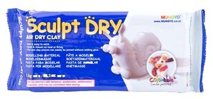Air Dry Modelling Clay 1kg White - Mungyo