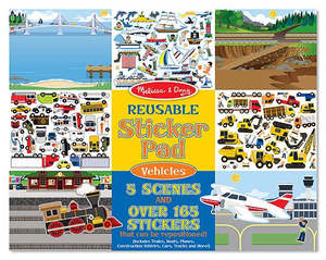 Collage: Vehicles Reusable Sticker Set - Melissa & Doug