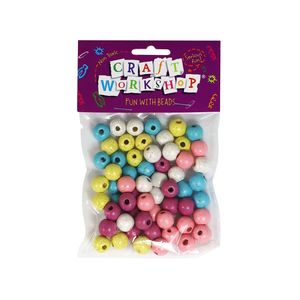 Craft Beads Round Glittery 12mm 60pc - Craft Workshop