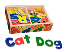 Storytelling: Magnetic letters wooden upper-lower case - Melissa & Doug