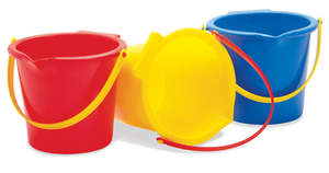 Water: Bucket - round spout 18cm H - Dantoy