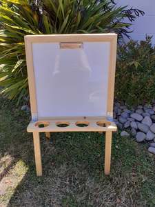 Painting Easel Small - Magnetic Whiteboard/ Blackboard - NZ Made