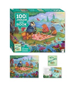 Puzzles: Wind in the Willows Puzzle and Book 100pc - Hinkler