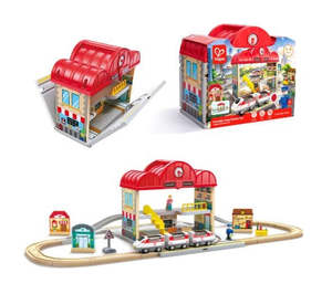 Trains: Portable Train Station Set - Hape