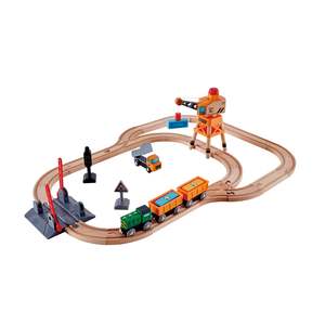 Trains: Crossing and Crane Set - Hape