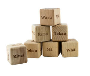 Wooden Blocks: Māori Counting Blocks 7pc - Koha Create