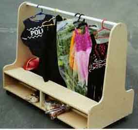 Display Storage Units Furniture: Dress up Trolley