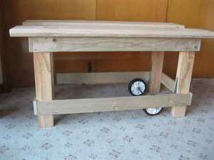 Carpentry Bench with wheels