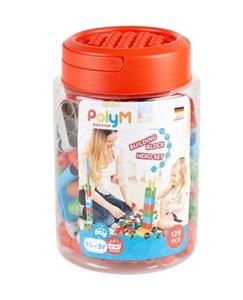 PolyM Building Block Tub - 128pc