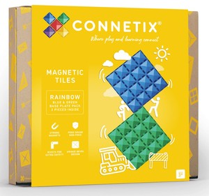 Rainbow Blue & Green Base Plate 2pc - Connetix