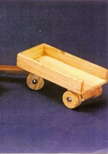 Wooden Small Truck Trailer (stained)