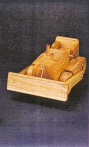 Large Wooden Vehicles: Wooden Bulldozer