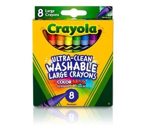 Crayons Pastels: Crayola Large Washable Crayons - 8pc