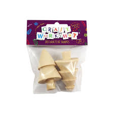 Craft Items: Wooden Tree 2pc 58mm x 35mm -Craft Workshop