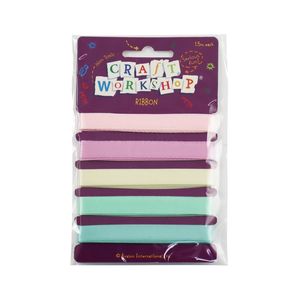 Craft Items: Craft Ribbon Pastel 1.5m 5pc - Craft Workshop