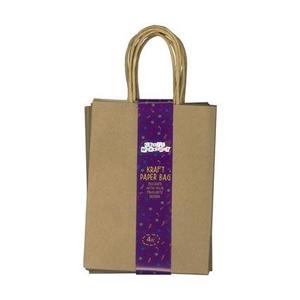 Kraft Bags Sml 4pc 15x20x9cm