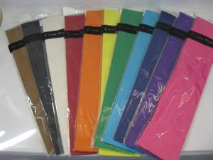 Paper Card: Crepe Paper - std colour