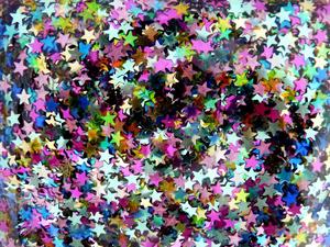 Coloured Sand And Embellishments: Glitter Stars - 35g bag - Craft Workshop