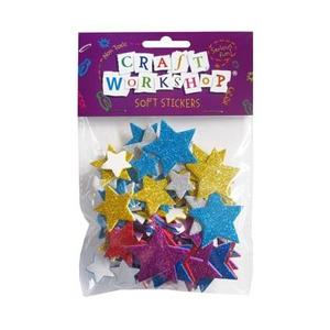 Stickers: Stickers Soft Stars Glitter - 80pc