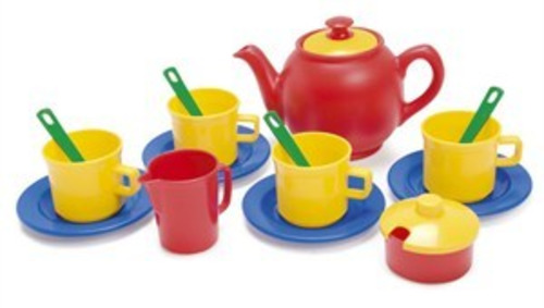 Kitchenware Tableware: Tea set primary colours - Dantoy