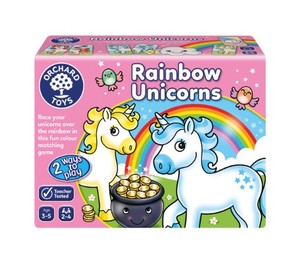 Matching Memory: Rainbow Unicorns Game - Orchard Toys