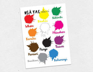 Te Reo Māori Colours A3 Poster - Teacher Talk