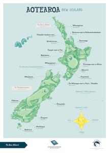 Te Reo Maori New Zealand A3 Poster