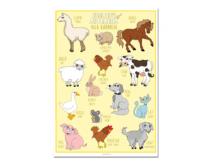 Posters Placemats: Farm Life of Aotearoa A3 Poster - Teacher Talk
