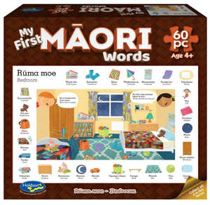 My First Words Māori 60pc Puzzle - Rūma moe