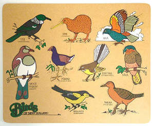 Puzzles Maori: Birds of New Zealand 9pc Puzzle
