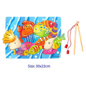 Wooden Magnetic Fishing Puzzle - Fun Factory