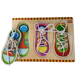Threading Materials: Shoe Lacing Puzzle - Fun Factory