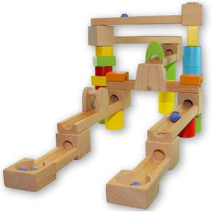Eye Tracking: Marble Run Wooden 40pc - Discoveroo