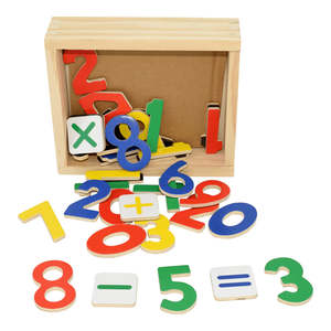 Magnetic Numbers Letters: Numbers - wooden magnetic - Fun Factory